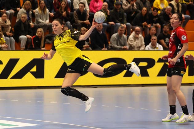 Kelly Vollebregt (Borussia Dortmund) GER, Borussia Dortmund gegen BSV Sachsen Zwickau, Handball, HBF, Spielzeit 2025 2026, 14.01.2026 GER, Borussia Dortmund gegen BSV Sachsen Zwickau, Handball, HBF, Spielzeit 2025 2026, 14.01.2026 Dortmund Copyright: xEibner-Pressefoto FrankxZeisingx EP_FZG