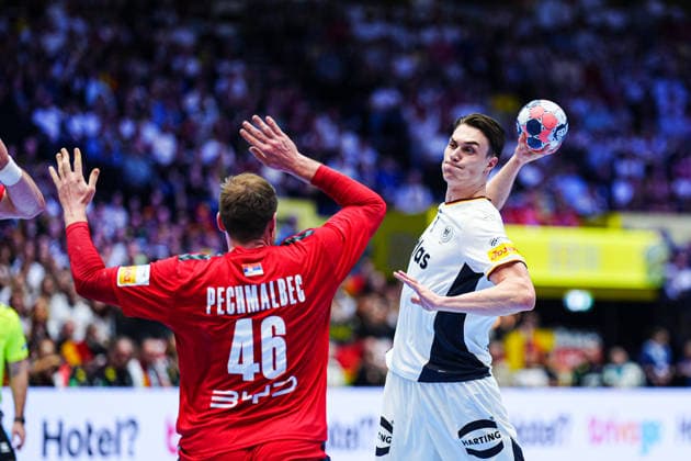 DEN, Serbien vs. Deutschland, Handball, EHF Europameisterschaft 2026, Gruppe A, Spieltag 2, 17.01.2026 DEN, Serbien vs. Deutschland, Handball, EHF Europameisterschaft 2026, Gruppe A, Spieltag 2, 17.01.2026 Herning Copyright: xEibner-Pressefoto MarcelxvonxFehrnx EP_MFN
