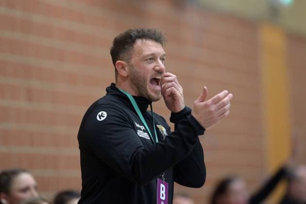 Micahel Stettner (Trainer VfL Waiblingen) , GER, SG 09 Kirchhof - VfL Waiblingen, Handball, 2. Bundesliga Frauen, 14. Spieltag, Saison 2025 2026, 17.01.2026, GER, SG 09 Kirchhof - VfL Waiblingen, Handball, 2. Bundesliga Frauen, 14. Spieltag, Saison 2025 2026, {date Melsungen Copyright: xEibner-Pressefotox xRolandxSippelx EP_RSL
