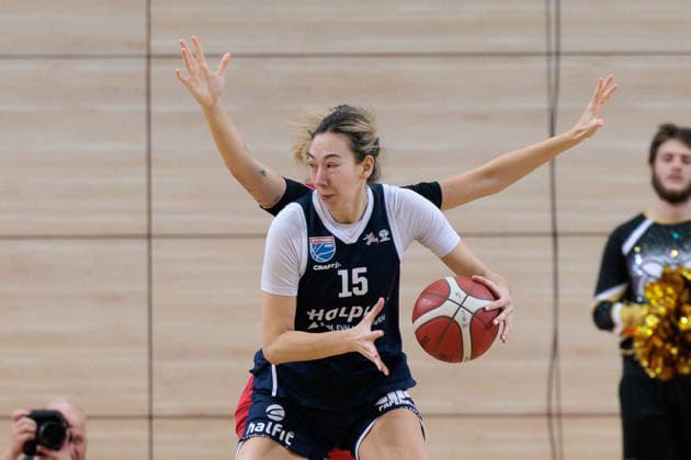 Sona Svetlikova (Lions, 15), Syntainics MBC vs. Herner TC, Frauen, Basketball, 1. Bundesliga, DBBL, Hauptrunde, 15. Spieltag, Saison 2025 26, 18.01.2026. Halle SWH Arena Sachsen-Anhalt Deutschland
