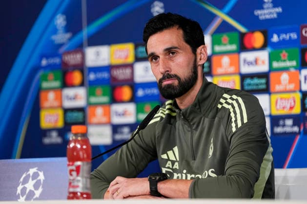 January 19, 2026, Valdebebas, Madrid, Spain: Alvaro Arbeloa, head coach of Real Madrid, attends his press conference, PK, Pressekonferenz during the training day of Real Madrid ahead the UEFA Champions League 2025 26 League Phase MD7 football match against AS Monaco at Ciudad Deportiva Real Madrid on January 19, 2026, in Valdebebas, Madrid, Spain. Valdebebas Spain - ZUMAa181 20260119_zaa_a181_029 Copyright: xOscarxJ.xBarrosox