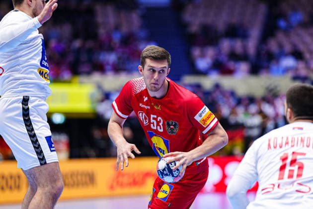 Nikola Bilyk (Oesterreich, 53) DEN, Oesterreich vs. Serbien, Handball, EHF Europameisterschaft 2026, Gruppe A, Spieltag 3, 19.01.2026 DEN, Oesterreich vs. Serbien, Handball, EHF Europameisterschaft 2026, Gruppe A, Spieltag 3, 19.01.2026 Herning Copyright: xEibner-Pressefoto MarcelxvonxFehrnx EP_MFN