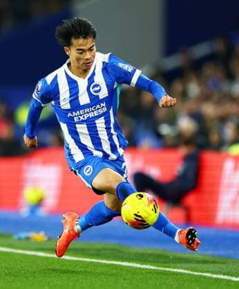 Kaoru Mitoma of Brighton and Hove Albion. Brighton and Hove Albion v AFC Bournemouth, Premier League, Football, American Express Community Stadium, Brighton, UK - 19 Jan 2026Brighton American Express Community Stadi United Kingdom EDITORIAL USE ONLY No use with unauthorised audio, video, data, fixture lists, club league logos or live services. Online in-match use limited to 120 images, no video emulation. No use in betting, games or single club league player publications. Copyright: xJamesxMarsh Shutterstockx 16348254ag