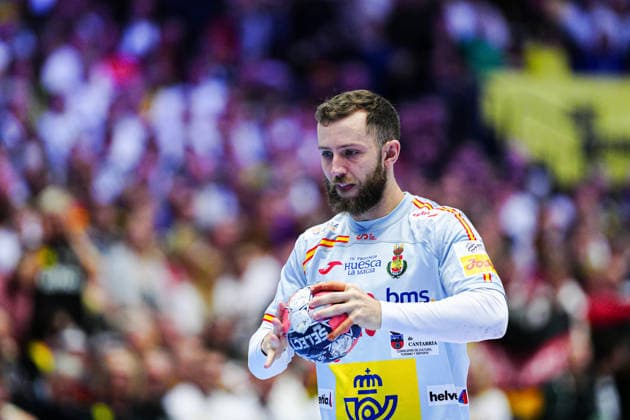 Aleix Gomez (Spanien, 28) DEN, Deutschland vs. Spanien, Handball, EHF Europameisterschaft 2026, Gruppe A, Spieltag 3, 19.01.2026 DEN, Deutschland vs. Spanien, Handball, EHF Europameisterschaft 2026, Gruppe A, Spieltag 3, 19.01.2026 Herning Copyright: xEibner-Pressefoto MarcelxvonxFehrnx EP_MFN