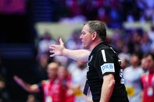 Alfred Gislason (Deutschland, Trainer) DEN, Deutschland vs. Spanien, Handball, EHF Europameisterschaft 2026, Gruppe A, Spieltag 3, 19.01.2026 DEN, Deutschland vs. Spanien, Handball, EHF Europameisterschaft 2026, Gruppe A, Spieltag 3, 19.01.2026 Herning Copyright: xEibner-Pressefoto MarcelxvonxFehrnx EP_MFN