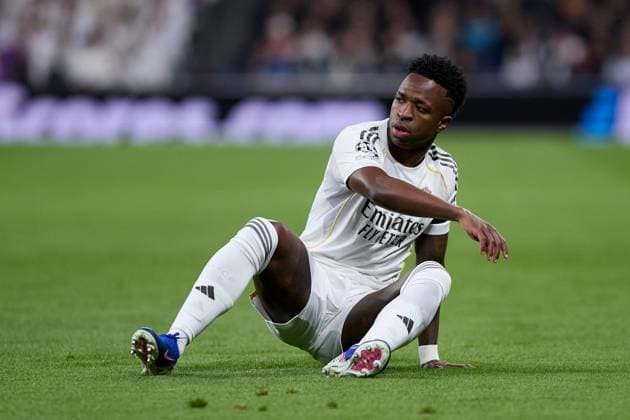 Vinicius Jr of Real Madrid CF Real Madrid v AS Monaco, UEFA Champions League, Group Stage, Football, Estadio Bernabeu, Madrid, Spain - 20 Jan 2026Madrid Estadio Bernabeu Spain EDITORIAL USE ONLY No use with unauthorised audio, video, data, fixture lists, club league logos or live services. Online in-match use limited to 120 images, no video emulation. No use in betting, games or single club league player publications. Copyright: xRubenxAlbarran Shutterstockx 16374322o
