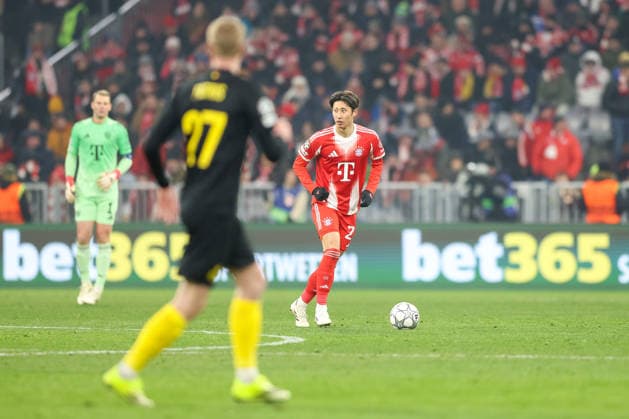 Hiroki Ito (FC Bayern Muenchen, 21) mit Louis Patris (Royale Union Saint-Gilloise, 27), GER, FC Bayern Muenchen vs. Royale Union Saint-Gilloise, Fussball, UEFA Champions League, Liga-Phase, 7. Spieltag, Saison 2025 2026, 21.01.2026, GER, FC Bayern Muenchen vs. Royale Union Saint-Gilloise, Fussball, UEFA Champions League, Liga-Phase, 7. Spieltag, Saison 2025 2026, 21.01.2026 Muenchen Copyright: xEibner-Pressefoto JennixMaulx EP_JML