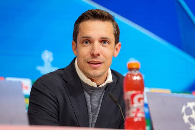 David Hubert (Royale Union Saint-Gilloise, Chef-Trainer) bei der Pressekonferenz nach dem Spiel, GER, FC Bayern Muenchen vs. Royale Union Saint-Gilloise, Fussball, UEFA Champions League, Liga-Phase, 7. Spieltag, Saison 2025 2026, 21.01.2026, GER, FC Bayern Muenchen vs. Royale Union Saint-Gilloise, Fussball, UEFA Champions League, Liga-Phase, 7. Spieltag, Saison 2025 2026, 21.01.2026 Muenchen Copyright: xEibner-Pressefoto JennixMaulx EP_JML