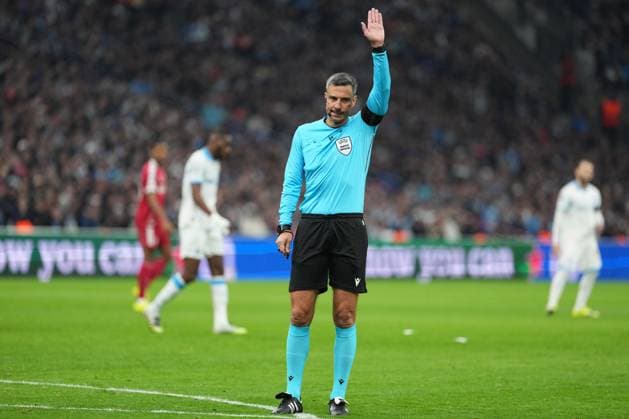Referee Slavko Vincic Marseille v Liverpool, UEFA Champions League, Group Stage, Football, Orange Velodrome, Marseille, France - 21 Jan 2026Marseille Orange Vélodrome France EDITORIAL USE ONLY No use with unauthorised audio, video, data, fixture lists, club league logos or live services. Online in-match use limited to 120 images, no video emulation. No use in betting, games or single club league player publications. Copyright: xDavexWinter Shutterstockx 16348361kh