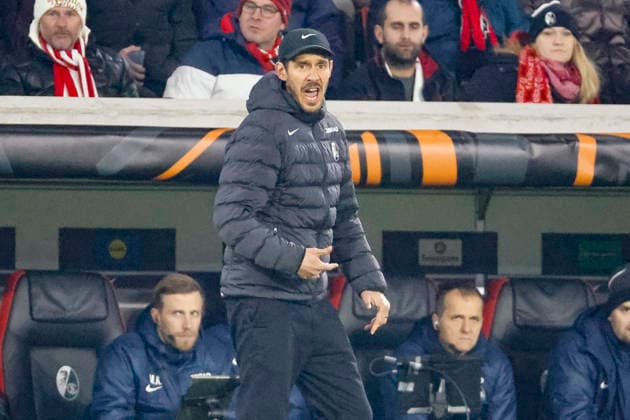 Julian Schuster (SC Freiburg, Trainer) , Deutschland, Fussball, UEFA Europa League, 7. Spieltag, 2025 2026, SC Freiburg vs. Maccabi Tel Aviv, Europa-Park Stadion, Freiburg im Breisgau, 22.01.2026 Freiburg im Breisgau Europa-Park Stadion Deutschland Copyright: xGrantxHubbsx