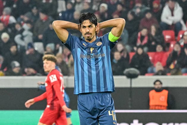 Dor Peretz (Maccabi Tel Aviv FC, 42) mit Emotion. GER, SC Freiburg - Maccabi Tel Aviv, Fussball, Europa League, 7. Spieltag, Saison 2025 2026, 22.01.2026 GER, SC Freiburg - Maccabi Tel Aviv, Fussball, Europa League, 7. Spieltag, Saison 2025 2026, 22.01.2026 Freiburg Copyright: xEibner-Pressefoto ThomasxHessx EP_THS