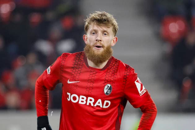 Niklas Beste (SC Freiburg, 19) , Deutschland, Fussball, UEFA Europa League, 7. Spieltag, 2025 2026, SC Freiburg vs. Maccabi Tel Aviv, Europa-Park Stadion, Freiburg im Breisgau, 22.01.2026 Freiburg im Breisgau Europa-Park Stadion Deutschland Copyright: xGrantxHubbsx