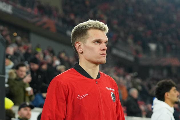 Matthias Ginter (SC Freiburg, 28) , Deutschland, Fussball, UEFA Europa League, 7.Spieltag, Ligaphase, 2025 2026, SC Freiburg vs. Maccabi Tel Aviv, 22.01.2026, Europa-Park Stadion, Freiburg, Deutschland Freiburg Europa-Park Stadion Baden-Württemberg Deutschland Copyright: xArnexAmbergx