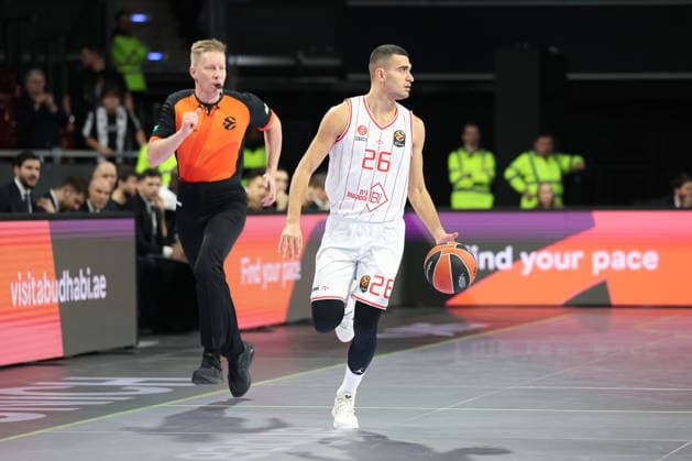 Yam Madar (Hapoel IBI Tel Aviv, 26), GER, Partizan Mozzart Bet Belgrad vs. Hapoel IBI Tel Aviv, Basketball, Euroleague, 24. Spieltag, Saison 2025 2026, 23.01.2026, 13.11.2025, GER, Partizan Mozzart Bet Belgrad vs. Hapoel IBI Tel Aviv, Basketball, Euroleague, 24. Spieltag, Saison 2025 2026, 23.01.2026 Muenchen Copyright: xEibner-Pressefoto JennixMaulx EP_JML