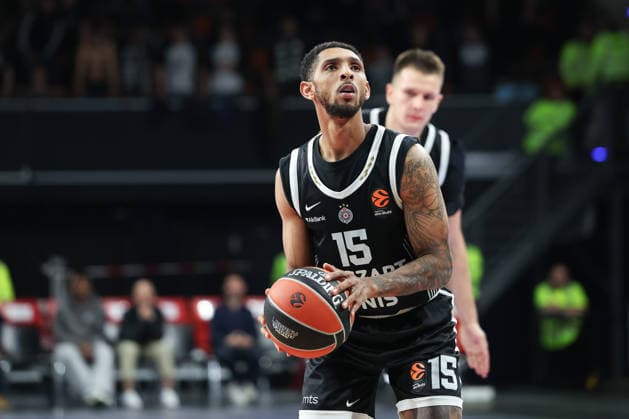 Cameron Payne (Partizan Mozzart Bet Belgrad, 15), GER, Partizan Mozzart Bet Belgrad vs. Hapoel IBI Tel Aviv, Basketball, Euroleague, 24. Spieltag, Saison 2025 2026, 23.01.2026, 13.11.2025, GER, Partizan Mozzart Bet Belgrad vs. Hapoel IBI Tel Aviv, Basketball, Euroleague, 24. Spieltag, Saison 2025 2026, 23.01.2026 Muenchen Copyright: xEibner-Pressefoto JennixMaulx EP_JML