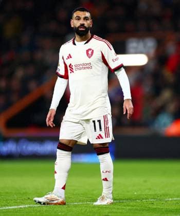Mohamed Salah of Liverpool. AFC Bournemouth v Liverpool, Premier League, Football, Vitality Stadium, Bournemouth, UK - 24 Jan 2026Bournemouth Vitality Stadium United Kingdom EDITORIAL USE ONLY No use with unauthorised audio, video, data, fixture lists, club league logos or live services. Online in-match use limited to 120 images, no video emulation. No use in betting, games or single club league player publications. Copyright: xJamesxMarsh Shutterstockx 16426007ar