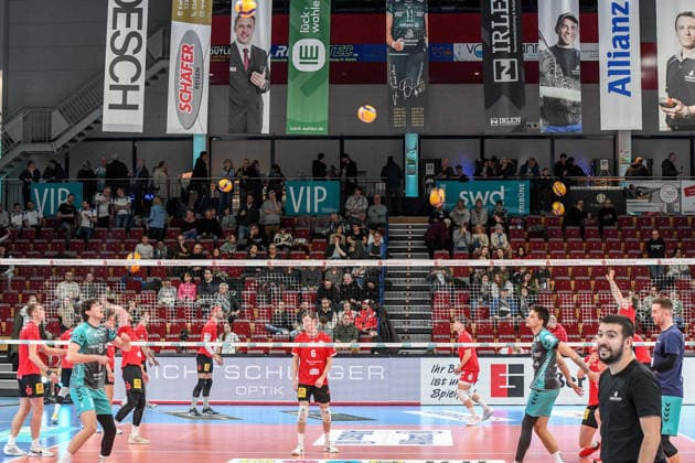 Volleyball, Aufwärmen, Symbolfoto, Symbolbild, Symbol, Feature, Detail, Charakteristisch, 24.01.2026, Düren (Deutschland), Volleyball, 1. Bundesliga Männer, SWD Powervolleys Düren - Warnemünde