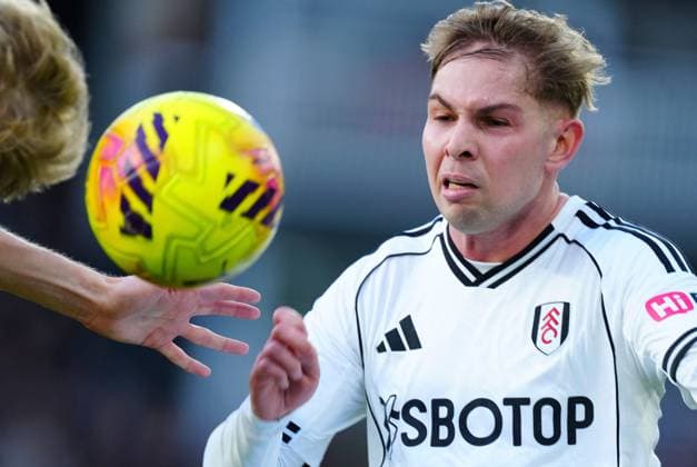 Emile Smith Rowe of Fulham Fulham v Brighton and Hove Albion, Premier League, Football, Craven Cottage, London, UK - 24 Jan 2026London Craven Cottage United Kingdom EDITORIAL USE ONLY No use with unauthorised audio, video, data, fixture lists, club league logos or live services. Online in-match use limited to 120 images, no video emulation. No use in betting, games or single club league player publications. Copyright: xJavierxGarcia Shutterstockx 16425974gk