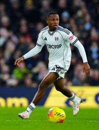 Samuel Chukwueze of Fulham Fulham v Brighton and Hove Albion, Premier League, Football, Craven Cottage, London, UK - 24 Jan 2026London Craven Cottage United Kingdom EDITORIAL USE ONLY No use with unauthorised audio, video, data, fixture lists, club league logos or live services. Online in-match use limited to 120 images, no video emulation. No use in betting, games or single club league player publications. Copyright: xJavierxGarcia Shutterstockx 16425974ix