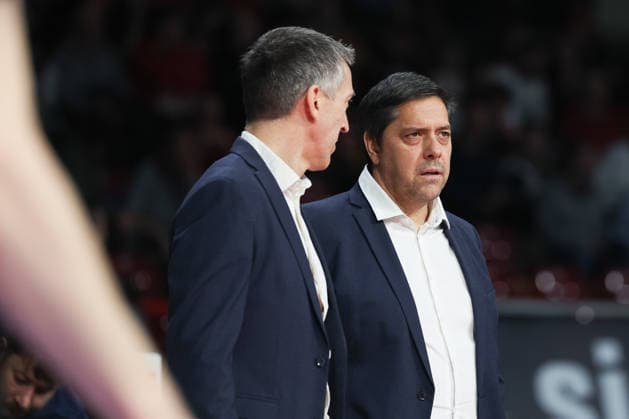 Sasa Filipovski (Fitness First Wuerzburg Baskets, Chef-Trainer), GER, FC Bayern Basketball vs. Fitness First Wuerzburg Baskets, Basketball, easycredit Basketball Bundesliga, 17. Spieltag, Saison 2025 2026, 25.01.2026, GER, FC Bayern Basketball vs. Fitness First Wuerzburg Baskets, Basketball, easycredit Basketball Bundesliga, 17. Spieltag, Saison 2025 2026, 25.01.2026 Muenchen Copyright: xEibner-Pressefoto JennixMaulx EP_JML