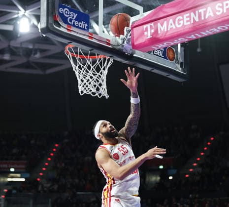 David Muenkat (Fitness First Wuerzburg Baskets, 55), GER, FC Bayern Basketball vs. Fitness First Wuerzburg Baskets, Basketball, easycredit Basketball Bundesliga, 17. Spieltag, Saison 2025 2026, 25.01.2026, GER, FC Bayern Basketball vs. Fitness First Wuerzburg Baskets, Basketball, easycredit Basketball Bundesliga, 17. Spieltag, Saison 2025 2026, 25.01.2026 Muenchen Copyright: xEibner-Pressefoto JennixMaulx EP_JML