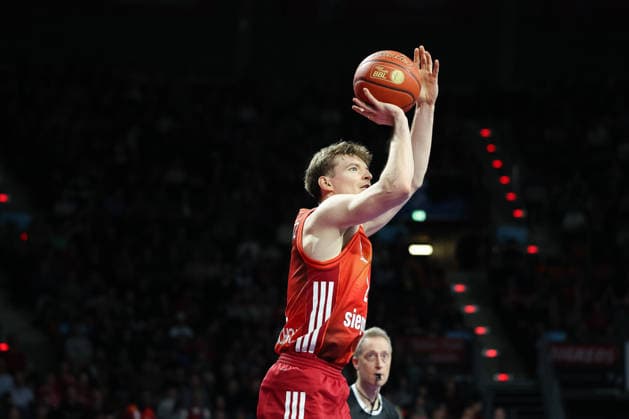 Justuz Hollatz (FC Bayern Basketball, 21), GER, FC Bayern Basketball vs. Fitness First Wuerzburg Baskets, Basketball, easycredit Basketball Bundesliga, 17. Spieltag, Saison 2025 2026, 25.01.2026, GER, FC Bayern Basketball vs. Fitness First Wuerzburg Baskets, Basketball, easycredit Basketball Bundesliga, 17. Spieltag, Saison 2025 2026, 25.01.2026 Muenchen Copyright: xEibner-Pressefoto JennixMaulx EP_JML