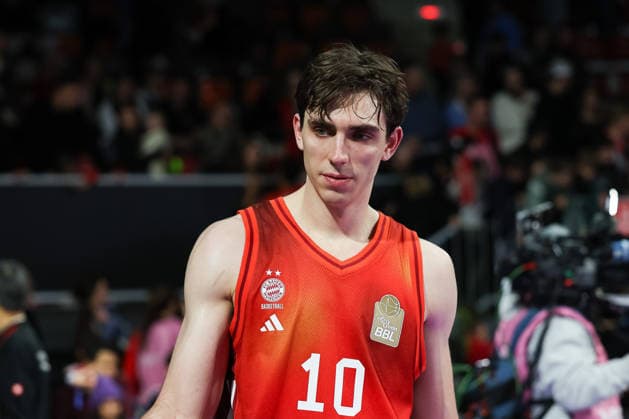 Justinian Jessup (FC Bayern Basketball, 10) nach dem Spiel, GER, FC Bayern Basketball vs. Fitness First Wuerzburg Baskets, Basketball, easycredit Basketball Bundesliga, 17. Spieltag, Saison 2025 2026, 25.01.2026, GER, FC Bayern Basketball vs. Fitness First Wuerzburg Baskets, Basketball, easycredit Basketball Bundesliga, 17. Spieltag, Saison 2025 2026, 25.01.2026 Muenchen Copyright: xEibner-Pressefoto JennixMaulx EP_JML