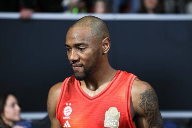 Isiaha Mike (FC Bayern Basketball, 22) nach dem Spiel, GER, FC Bayern Basketball vs. Fitness First Wuerzburg Baskets, Basketball, easycredit Basketball Bundesliga, 17. Spieltag, Saison 2025 2026, 25.01.2026, GER, FC Bayern Basketball vs. Fitness First Wuerzburg Baskets, Basketball, easycredit Basketball Bundesliga, 17. Spieltag, Saison 2025 2026, 25.01.2026 Muenchen Copyright: xEibner-Pressefoto JennixMaulx EP_JML