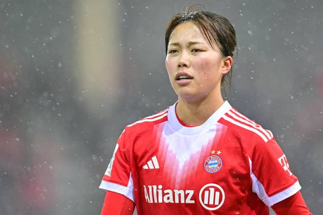Momoko TANAKINAWA (FC Bayern Muenchen, FCB, 18) Portraet, Portrait, Einzelbild, Aktion, Action, 25.01.2026, München (Deutschland), Fussball, Google Pixel Frauen-Bundesliga, FC Bayern München - RB Leipzig, DFB DFL REGULATIONS PROHIBIT ANY USE OF PHOTOGRAPHS AS IMAGE SEQUENCES AND OR QUASI-VIDEO.