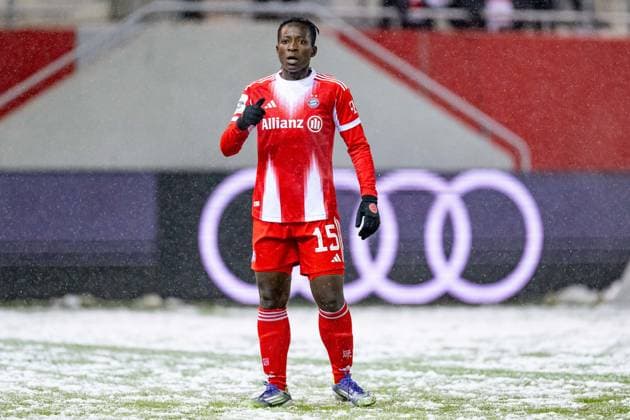 Winterneuzugang Bernadette Amani (FC Bayern Muenchen Frauen, 15) kam erstmals zum Einsatz GER, FC Bayern Muenchen Frauen vs. RB Leipzig, Fussball, Google Pixel Frauen-Bundesliga, 15. Spieltag, Saison 2025 2026, 25.01.2026. (DFL DFB REGULATIONS PROHIBIT ANY USE OF PHOTOGRAPHS as IMAGE SEQUENCES and or QUASI-VIDEO). GER, FC Bayern Muenchen Frauen vs. RB Leipzig, Fussball, Google Pixel Frauen-Bundesliga, 15. Spieltag, Saison 2025 2026, 25.01.2026. Muenchen Copyright: xEibner-Pressefoto HeikexFeinerx EP_HFR