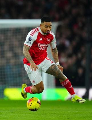 Gabriel Jesus of Arsenal Arsenal v Manchester United, ManU Premier League, Football, Emirates Stadium, London, UK - 25 Jan 2026London Emirates Stadium United Kingdom EDITORIAL USE ONLY No use with unauthorised audio, video, data, fixture lists, club league logos or live services. Online in-match use limited to 120 images, no video emulation. No use in betting, games or single club league player publications. Copyright: xJavierxGarcia Shutterstockx 16426081ex