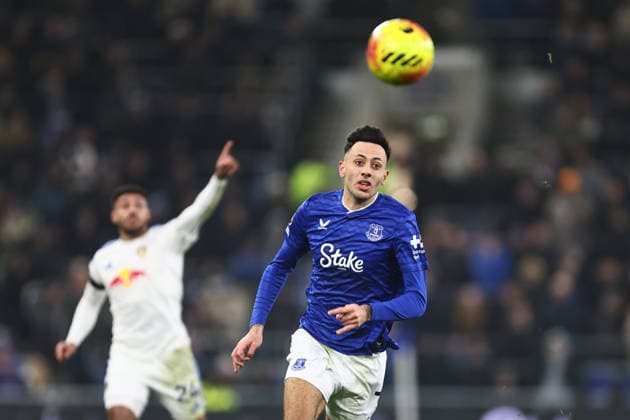 Dwight McNeil of Everton Everton v Leeds, Premier League, Football, Hill Dickinson Stadium, Liverpool, UK - 26 Jan 2026Liverpool Hill Dickinson Stadium United Kingdom EDITORIAL USE ONLY No use with unauthorised audio, video, data, fixture lists, club league logos or live services. Online in-match use limited to 120 images, no video emulation. No use in betting, games or single club league player publications. Copyright: xPhilxOldham Shutterstockx 16426163v