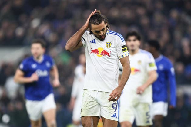 Dominic Calvert-Lewin of Leeds United dejected Everton v Leeds, Premier League, Football, Hill Dickinson Stadium, Liverpool, UK - 26 Jan 2026Liverpool Hill Dickinson Stadium United Kingdom EDITORIAL USE ONLY No use with unauthorised audio, video, data, fixture lists, club league logos or live services. Online in-match use limited to 120 images, no video emulation. No use in betting, games or single club league player publications. Copyright: xPhilxOldham Shutterstockx 16426163ad