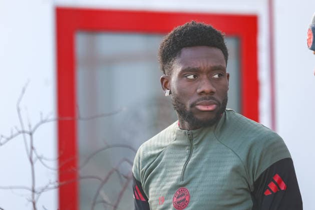 Alphonso Davies (FC Bayern Muenchen, 19), GER, Abschlusstraining, FC Bayern Muenchen, Fussball, UEFA Champions League, Liga-Phase, 8. Spieltag, Saison 2025 2026, 27.01.2026, GER, Abschlusstraining, FC Bayern Muenchen, Fussball, UEFA Champions League, Liga-Phase, 8. Spieltag, Saison 2025 2026, 27.01.2026 Muenchen Copyright: xEibner-Pressefoto JennixMaulx EP_JML