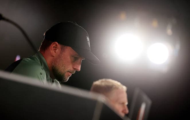 2026,01,28, Stuttgart, Fußball UEFA Europa League, Saison 2025-2026, VfB Stuttgart, PK, Abschluß PK, Pressekonferenz, VfB Trainer Sebastian Hoeneß