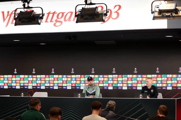 2026,01,28, Stuttgart, Fußball UEFA Europa League, Saison 2025-2026, VfB Stuttgart, PK, Abschluß PK, Pressekonferenz, VfB Trainer Sebastian Hoeneß