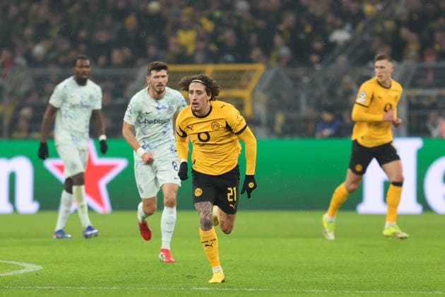 Fabio Silva (Borussia Dortmund) GER, Borussia Dortmund gegen Inter Mailand, Fussball, Champions League, 8.Spieltag, Spielzeit 2025 2026, 28.01.2026 DFL REGULATIONS PROHIBIT ANY USE OF PHOTOGRAPHS AS IMAGE SEQUENCES AND OR QUASI-VIDEO GER, Borussia Dortmund gegen Inter Mailand, Fussball, Champions League, 8.Spieltag, Spielzeit 2025 2026, 28.01.2026 Dortmund Copyright: xEibner-Pressefoto FrankxZeisingx EP_FZG