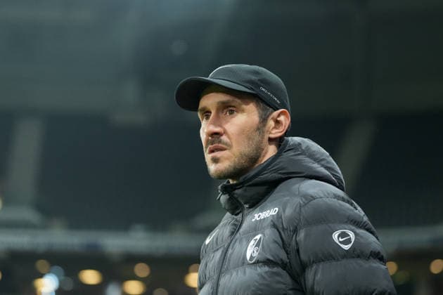 Julian Schuster (SC Freiburg, Trainer) , Frankreich, Fussball, UEFA Europa League, 8.Spieltag, Ligaphase, 2025 2026, OSC Lille vs. SC Freiburg, 29.01.2026, Stade Pierre-Mauroy, Lille, Frankreich Lille Stade Pierre-Mauroy DÃ partements Nord, Hauts-de-Fra Frankreich Copyright: xArnexAmbergx