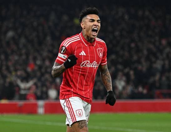 Igor Jesus of Nottingham Forest celebrates after scoring the team s second goal Nottingham Forest v Ferencvaros, UEFA Europa League, Group Stage, Football, City Ground, Nottingham, UK - 29 Jan 2026Nottingham City Ground United Kingdom EDITORIAL USE ONLY No use with unauthorised audio, video, data, fixture lists, club league logos or live services. Online in-match use limited to 120 images, no video emulation. No use in betting, games or single club league player publications. Copyright: xAnnaxGowthorpe Shutterstockx 16445882v