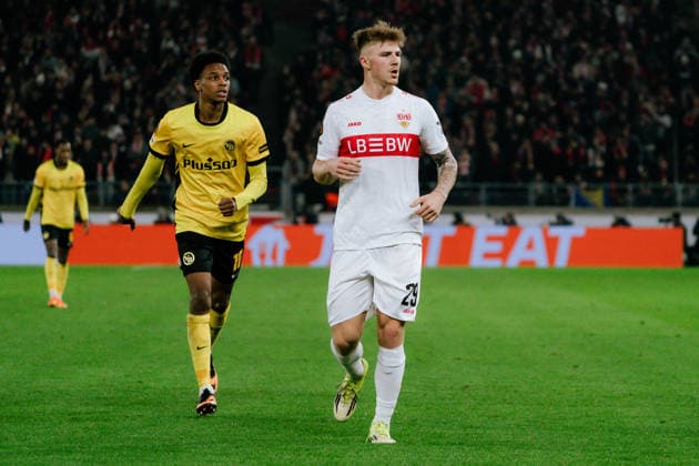 Finn Jeltsch (VfB Stuttgart, 29), GER, VfB Stuttgart vs. Young Boys Bern, Fussball, Europa League, Spieltag 8, Spielzeit 2025 2026, 29.01.2026, GER, VfB Stuttgart vs. Young Boys Bern, Fussball, Europa League, Spieltag 8, Spielzeit 2025 2026, 29.01.2026, Stuttgart Copyright: xEibner-Pressefoto EdwardxCheungx EP_ECG