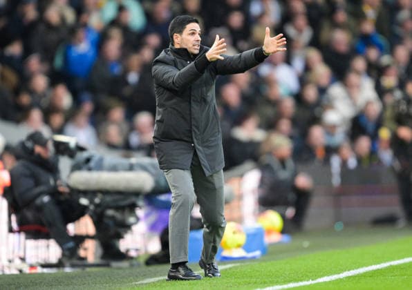Manager Mikel Arteta of Arsenal Leeds United v Arsenal, Premier League, Football, Elland Road, Leeds, UK - 31 Jan 2026Leeds Elland Road United Kingdom EDITORIAL USE ONLY No use with unauthorised audio, video, data, fixture lists, club league logos or live services. Online in-match use limited to 120 images, no video emulation. No use in betting, games or single club league player publications. Copyright: xGreigxCowie Shutterstockx 16496741x