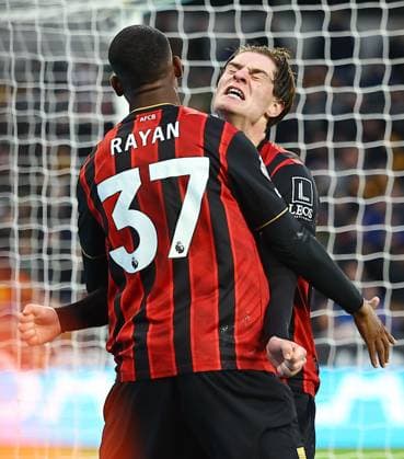 Alex Scott of AFC Bournemouth celebrates scoring their sides second goal Wolverhampton Wanderers v AFC Bournemouth, Premier League, Football, Molineux, Wolverhampton, UK - 31 Jan 2026Wolverhampton Molineux United Kingdom EDITORIAL USE ONLY No use with unauthorised audio, video, data, fixture lists, club league logos or live services. Online in-match use limited to 120 images, no video emulation. No use in betting, games or single club league player publications. Copyright: xMichaelxZemanek Shutterstockx 16496747af