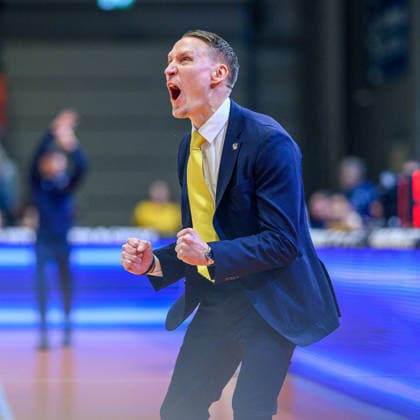 Mikko, Riipinen (Trainer, MHP Riesen Ludwigsburg) GER, Science City Jena gegen MHP Riesen Ludwigsburg, easyCredit Basketball Bundesliga, Basketball, 18.Spieltag, Saison 2025 2026, 31.01.2026 GER, Science City Jena gegen MHP Riesen Ludwigsburg, easyCredit Basketball Bundesliga, 18.Spieltag, Saison 2025 2026, 31.01.2026 Jena Copyright: xEibner-Pressefoto MartinxHerbstx EP_MHT