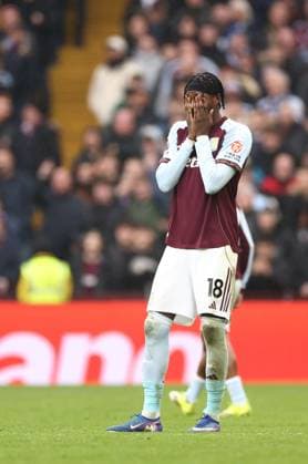 Tammy Abraham of Aston Villa scores a goal, celebrates and reacts as it is ruled off. Aston Villa v Brentford, Premier League, Football, Villa Park, Birmingham, UK - 01 Feb 2026Birmingham Villa Park United Kingdom EDITORIAL USE ONLY No use with unauthorised audio, video, data, fixture lists, club league logos or live services. Online in-match use limited to 120 images, no video emulation. No use in betting, games or single club league player publications. Copyright: xRyanxBrowne Shutterstockx 16496858bk
