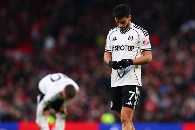 Raul Jimenez of Fulham at the end of the match Manchester United, ManU v Fulham, Premier League, Football, Old Trafford, Manchester, UK - 01 Feb 2026Manchester Old Trafford United Kingdom EDITORIAL USE ONLY No use with unauthorised audio, video, data, fixture lists, club league logos or live services. Online in-match use limited to 120 images, no video emulation. No use in betting, games or single club league player publications. Copyright: xPaulxCurrie Shutterstockx 16496861ic