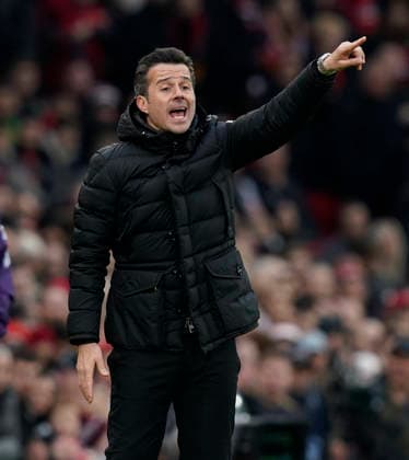 Manchester, England, 1st February 2026. Marco Silva manager of Fulham during the Manchester United, ManU vs Fulham Premier League match at Old Trafford, Manchester. Picture credit should read: Andrew Yates Sportimage EDITORIAL USE ONLY. No use with unauthorised audio, video, data, fixture lists, club league logos or live services. Online in-match use limited to 120 images, no video emulation. No use in betting, games or single club league player publications. SPI_054_AY_MAN_UTD_FULHAM SPI-4502-0053