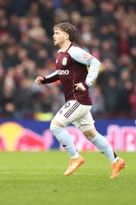 Harvey Elliott of Aston Villa Aston Villa v Brentford, Premier League, Football, Villa Park, Birmingham, UK - 01 Feb 2026Birmingham Villa Park United Kingdom EDITORIAL USE ONLY No use with unauthorised audio, video, data, fixture lists, club league logos or live services. Online in-match use limited to 120 images, no video emulation. No use in betting, games or single club league player publications. Copyright: xRyanxBrowne Shutterstockx 16496858es