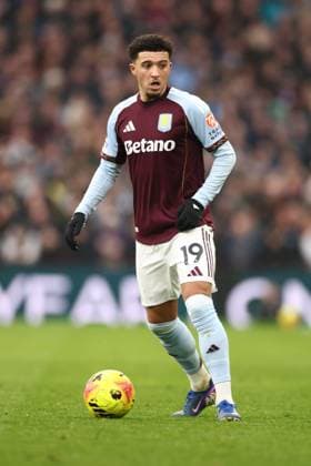 Jadon Sancho of Aston Villa Aston Villa v Brentford, Premier League, Football, Villa Park, Birmingham, UK - 01 Feb 2026Birmingham Villa Park United Kingdom EDITORIAL USE ONLY No use with unauthorised audio, video, data, fixture lists, club league logos or live services. Online in-match use limited to 120 images, no video emulation. No use in betting, games or single club league player publications. Copyright: xRyanxBrowne Shutterstockx 16496858ey