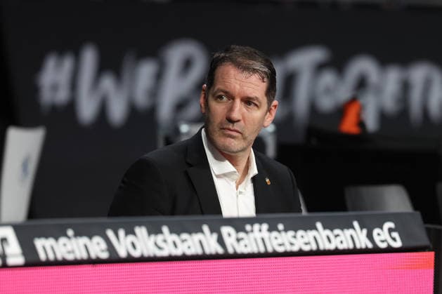 Ty Harrelson (ratiopharm Ulm, Chef-Trainer) vor dem Spiel, GER, FC Bayern Basketball vs. ratiopharm Ulm, Basketball, easycredit Basketball Bundesliga, 18. Spieltag, Saison 2025 2026, 01.02.2026, GER, FC Bayern Basketball vs. ratiopharm Ulm, Basketball, easycredit Basketball Bundesliga, 18. Spieltag, Saison 2025 2026, 01.02.2026 Muenchen Copyright: xEibner-Pressefoto JennixMaulx EP_JML
