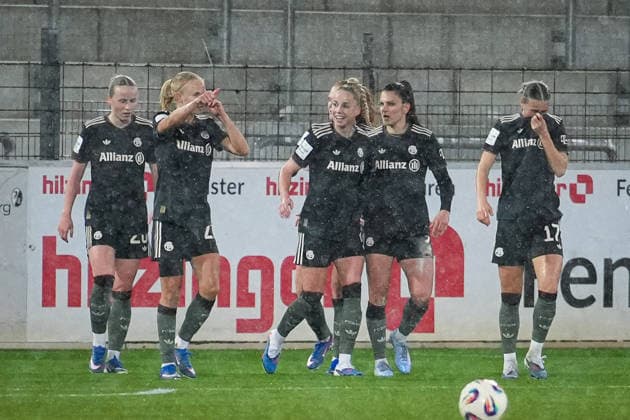 Fussball, Google Pixel Frauen-Bundesliga, 17 .Spieltag, 2025 2026, SC Freiburg vs. FC Bayern München, 06.02.2026, Dreisamstadion, Freiburg,: PERNILLE HARDER FC Bayern München, 21) Tor, Torjubel, Freiburg Dreisamstadion Baden-Württemberg Deutschland Copyright: xFINLEYxMÖRCHx